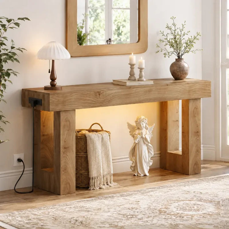 Homieasy Farmhouse Console Table